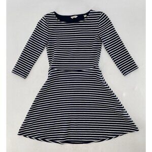 Jack Willis Women’s Fit &‎ Flare Navy Blue/Striped Dress Size 2 Runs Small